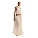 Women's Clothing Backless Halter Neck Sling Drawstring Chiffon Pleated Long Skirt Two Piece Set_ecoleips.com