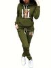 Women's Clothing Fashion Print Solid Color Suit Leisure Sports Two Pieces_ecoleips.com