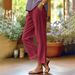 Women's Cotton Linen Straight Casual Pants Loose Fit Elastic Waist Solid Color Summer Fashion With Pocket_ecoleips.com