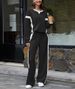 Women’s Casual Loose-Fit Two-Piece Set – Trendy Sportswear For Autumn & Winter (Black/Off-White/Navy/Green/Red, S-XXL)_ecoleips.com