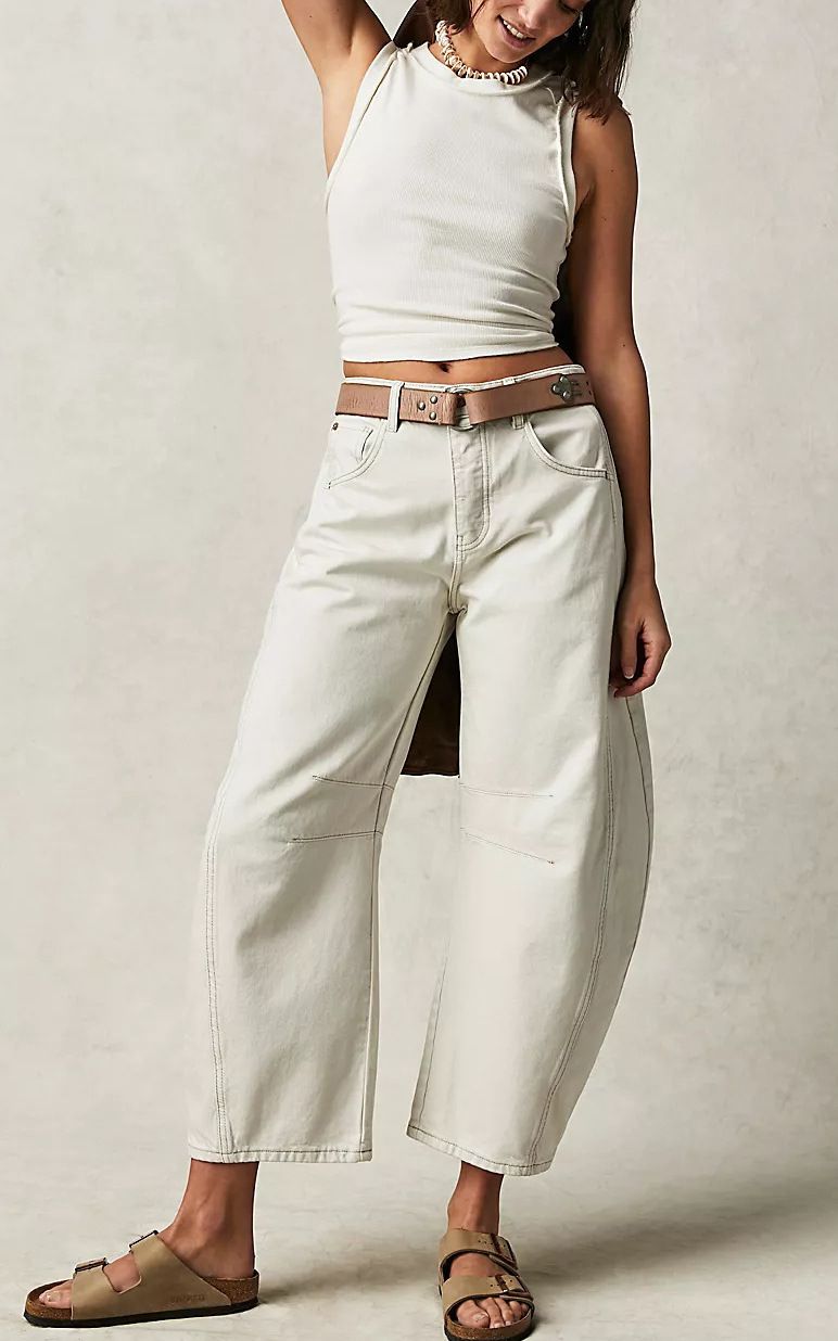 New 2024 Wide Leg Loose Jeans for Women Medium to Low Waist Washed Denim European And American Style Cross Border Fashion K306_ecoleips.com