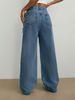 K Street Hot Girl Bow Jeans Loose Straight Leg Wide Leg Pants_ecoleips.com