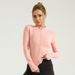 Women's Clothing Zone Nude Outdoor Sports Jacket Women's Tight Breathable Standing Yoga Fitness Clothing Jacket_ecoleips.com