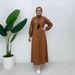 Women's Clothing Women's Embroidered Tassel Lantern Sleeve Cotton Linen Dress Southeast Asian Muslim Fashion_ecoleips.com