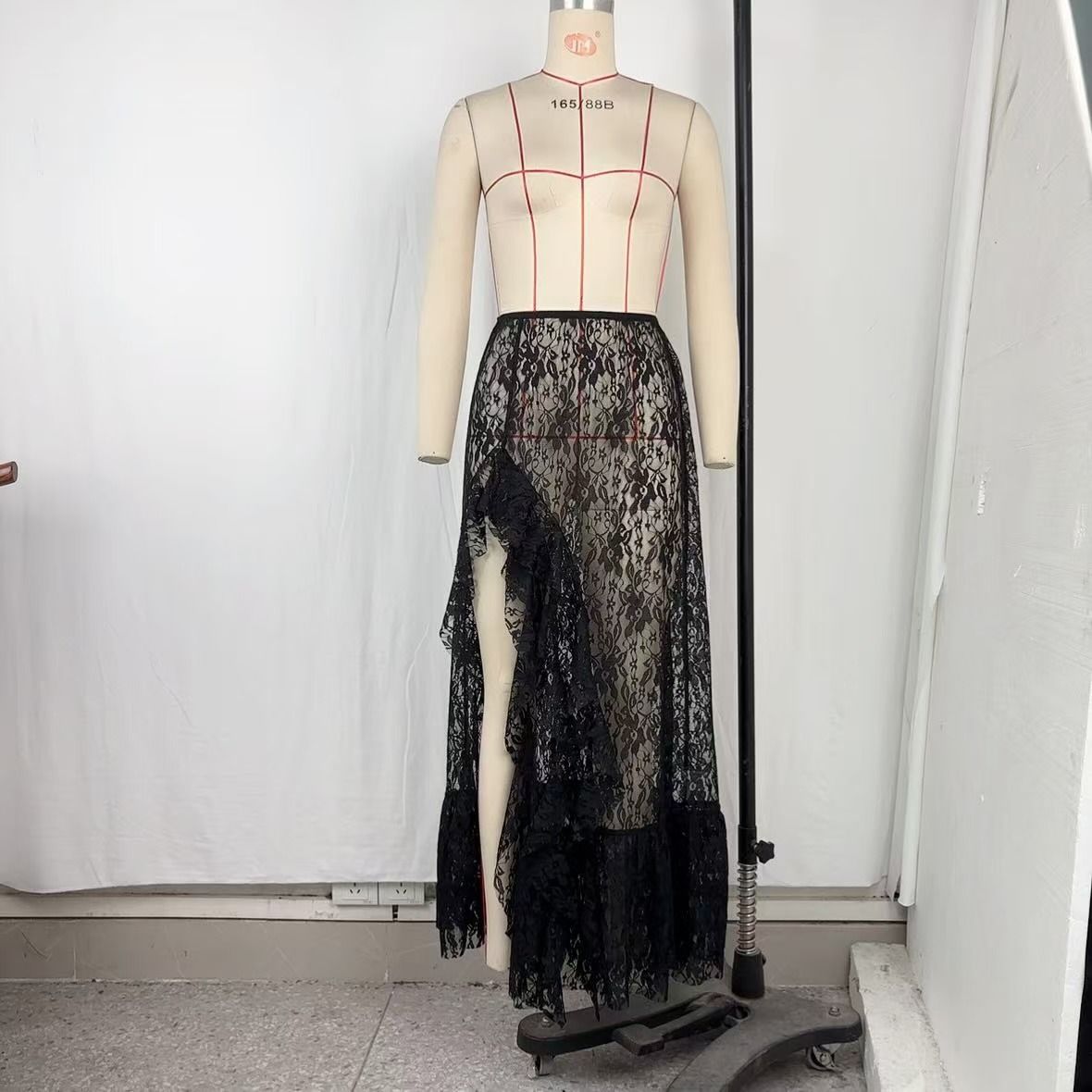 Women's Clothing Women's Slim Fit Irregular Lace Skirt With Slit Versatile Summer Fashion Clothing For Formal & Casual For Women_ecoleips.com