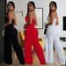 Women's Clothing Fashion Sexy Tube Top Arm Bag Backless Button Jumpsuit_ecoleips.com