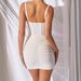 European And American Cross-Border 2026 Pleated Summer New Women's Fashion Backless Strap Mesh Dress_ecoleips.com