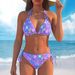 Women's Clothing Women's Sexy Tropical Print Two Piece Swimsuit Style Bikini Set For Vacation Beachwear For Formal & Casual For Women_ecoleips.com