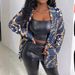 Cross-border Spring Autumn New Animal Print Korean Style Buttoned Blazer For Women, Elegant And Slimming Versatile Suit_ecoleips.com