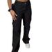 Women's Slimming Straight Leg Pants Multi-Pocket Casual Cotton Polyester Trousers for Autumn/Winter Regular Fit Office Lady Style_ecoleips.com
