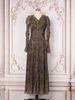 MT494 Women's Luxury Style Dress Rhinestone Embellished Finish Party Evening Gown Long Skirt Cross Border Fashion Apparel_ecoleips.com