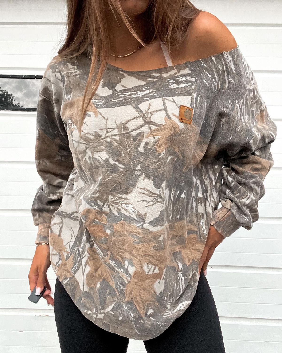 Women's Clothing Printed Round Neck Casual Women's Sweatshirt Tops_ecoleips.com