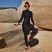 Women's Clothing Arab Swimsuit Two Piece Conservative Beach Surfing Sun Protection Swimsuit Solid Color Long Sleeves_ecoleips.com