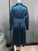 Elegant Long Sleeve A-Line Dress – Minimalist Fall Dress For Women (Solid Color, Classic Fit)_ecoleips.com