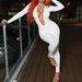Women's Deep V Long Sleeve Jumpsuit Backless Tight Fit Fashionable Sexy Clothing_ecoleips.com