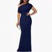 Women's Clothing Elegant Sleeveless Off Shoulder Bodycon Long Formal Party Dress_ecoleips.com