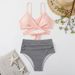 Sexy High-Waist Bikini Set With Leopard Print - Cross Back Design, Comfortable & Stylish Swimwear For Women_ecoleips.com