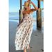 Women's Clothing Spring And Summer New Sling Printing Layered Dress INS Loose Vacation Women's Dress_ecoleips.com