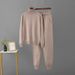 Women's Knitted Set Turtleneck Sweater And High-Waisted Loose Pants Casual Sportswear_ecoleips.com
