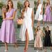 Summer Sexy Fitted Waist V Neck Pleated Zipper Dress For Women Elegant Clothing_ecoleips.com