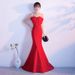 Women's clothing new sexy banquet host tube top fishtail slim short dress for women_ecoleips.com