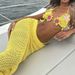 Women's Clothing Fashion Hollow Back Strap Fashion Sun Protection Hip Long Skirt Beach Cover Up Suit_ecoleips.com