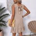 Women's Clothing Sleeveless Vest Dress Casual Tie Up Style Ruffled Spring Summer New Hot Selling_ecoleips.com