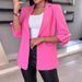 Women's Clothing: Long-Sleeved, Solid-Color Cardigan Or Suit Jacket For Autumn/Winter Seasons_ecoleips.com