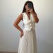 Voya Women's Trade African New Style Women's Summer Sleeveless Vest Heavy Pleated Long Skirt Two-Piece Set_ecoleips.com