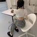 Plus-size Loose-fitting American Retro Straight-leg Jeans For Women, Autumn Wear, High-waisted, Slimming, Stylish_ecoleips.com