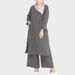 2025 Muslim Two-Piece New Women's Sleeve Shirt And Long Pants Set_ecoleips.com