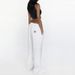 Women's Clothing Sports Pants Sweatpants Spring And Autumn Letter Embroidered Casual Trousers Wide Leg Pants_ecoleips.com