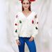 Cozy Christmas Sweater With 3D Embellishments – Faux Fur-Trimmed Cardigan For Holiday Cheer_ecoleips.com