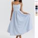 Foreign Trade Women's Clothing Long Skirt Summer New Cross Border Sexy Backless Suspenders Gentle Style Dress Women's Skirt_ecoleips.com