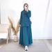 Women's Clothing Spring Women's Muslim Women's Clothing Set Loose Long Sleeve Shirt Skirt Set_ecoleips.com