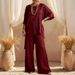 Women's Clothing Summer Women's Two-Piece Set Cotton Linen Round Neck Sleeve Casual Loose Fit Style For Formal & Casual For Women_ecoleips.com