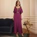 Women's Clothing Rose Red Strapless Hand Sewn Party Festival Dress_ecoleips.com
