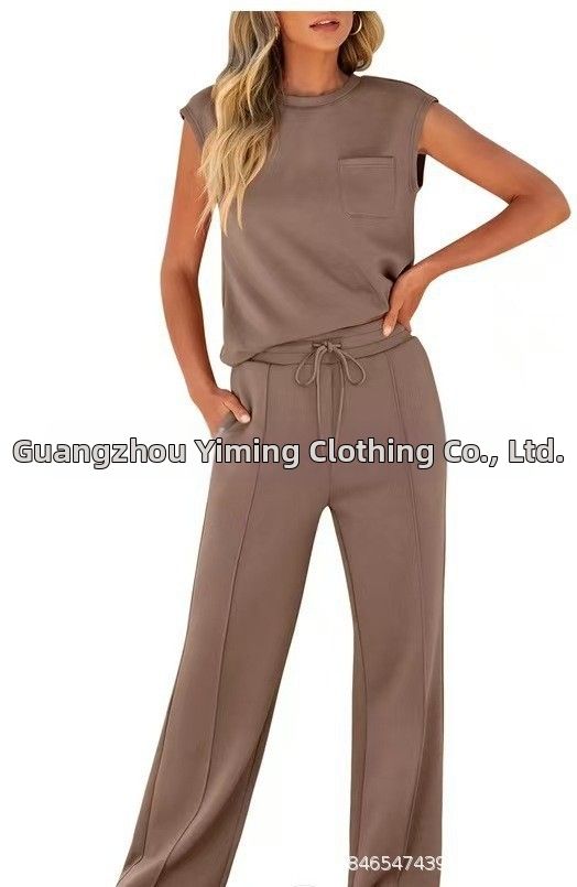 Summer New Women's Fashion Leisure Suit Short Sleeved Sports Style European American Trendy Clothing Set_ecoleips.com