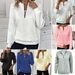 Women's Quilted Zip Up Hoodie Cardigan Long Sleeve Elegant Fashion England Style Polyester Autumn Winter Hoodies Sweatshirts_ecoleips.com