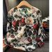 Women's Clothing High End Fashion Printed Loose Pleated Tops For Women In Autumn New Commuting Round Neck Bat Sleeve T Shirt_ecoleips.com