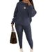 Best-selling Fashion Casual Knit Pants Sets On In Europe And America, Foreign Trade Women's Woolen Suits_ecoleips.com