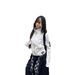 Vintage Gothic Style Embroidered Cross Stand Collar Jacket For Women, Autumn Slim Fit Short Versatile Top Trendy_ecoleips.com