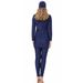 Conservative Three Piece Swimsuit Style Beachwear Sun Protection For Women_ecoleips.com