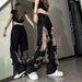 2024 Hong Kong Style Ripped Jeans For Women, Summer Straight Wide-Leg Floor-Length Pants, Loose Slimming Trendy Brand_ecoleips.com