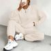 2025 Autumn And Winter European And American Women's Clothing New Fashion Thread Jacquard Trousers Casual Two Piece Suits For Women_ecoleips.com