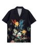 Men's And Women's Retro Seaside Trendy Short Sleeve Printed Shirt European Size Loose Fit for Couple Vacation_ecoleips.com