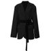 K New Double Belt Deconstructed Heavy-Duty Eyelet Button Blazer Jacket Top For Women_ecoleips.com