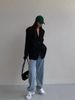 ZOEVA Black Blazer Women's Spring And Autumn New Korean Version Temperament Retro Loose Casual And Thin Small Suit_ecoleips.com