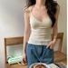 Purely Alluring Lace-trimmed Camisole With Chest Pads, Summer Slimming Outerwear, And Beautiful Back Design, Sweet Base_ecoleips.com