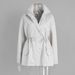 Aria Basics Aria Basics Cross-Border Stand Collar Mid-Length 2025 Autumn Winter New Drawstring Waist Coat European And American Style Pure_ecoleips.com